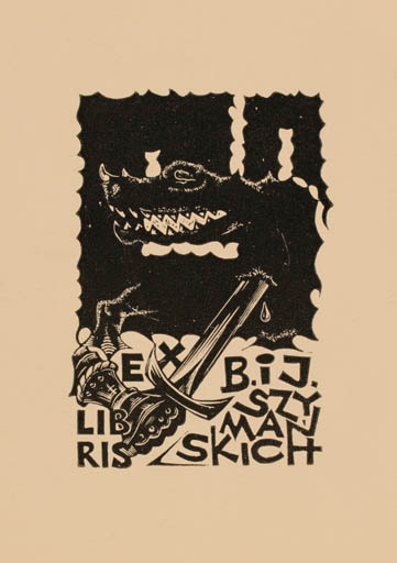 Exlibris by Zbigniew Dolatowski from Poland for Barbary I. Janusza Szymanskich - Sct.G. and the Dragon 