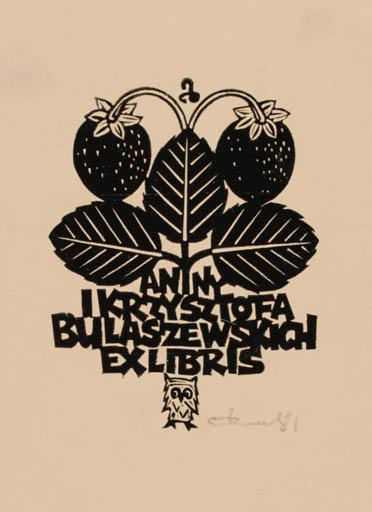 Exlibris by Zbigniew Dolatowski from Poland for Anny Ikrzysztofa Bulaszew skich - Flora 