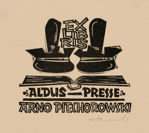 Exlibris by Zbigniew Dolatowski from Poland for Arno Piechorowski - Printing technique 