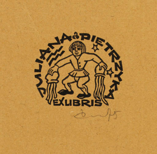 Exlibris by Zbigniew Dolatowski from Poland for Juliana Pietrzyka - 