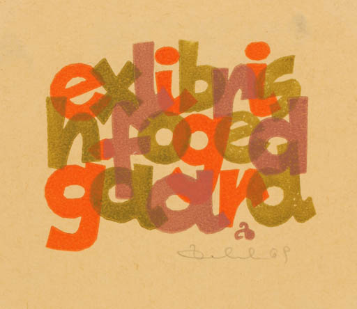 Exlibris by Zbigniew Dolatowski from Poland for Helmer Fogedgaard - Text/Writing 