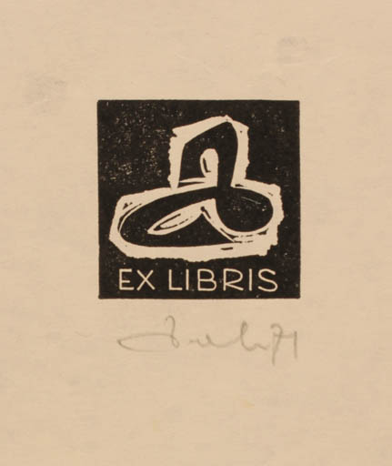 Exlibris by Zbigniew Dolatowski from Poland for Zbigniew Dolatowski - Abstract 