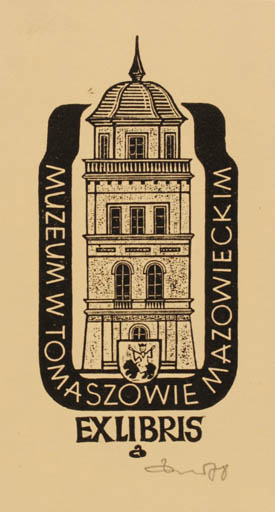 Exlibris by Zbigniew Dolatowski from Poland for Muzeu, W Tomaszowie Mazowieckim - Architecture 