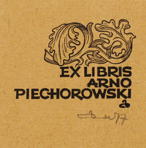 Exlibris by Zbigniew Dolatowski from Poland for Arno Piechorowski - 