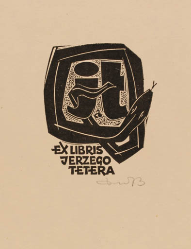 Exlibris by Zbigniew Dolatowski from Poland for Jerzego Tetera - Fauna 