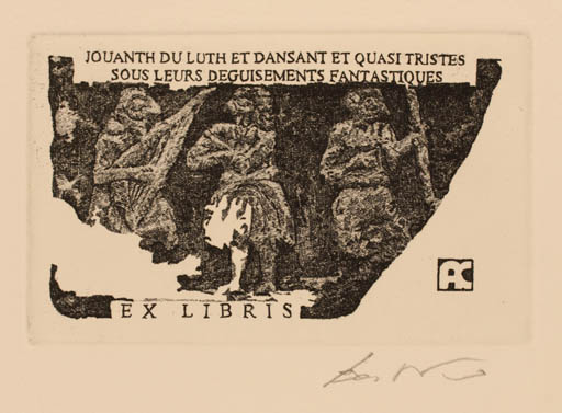 Exlibris by Carlo Barbero from Italy for Arte Club - 