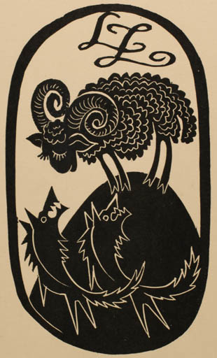 Exlibris by Ladislav Rusek from Czech Republic for ? L. Z. - Fauna 