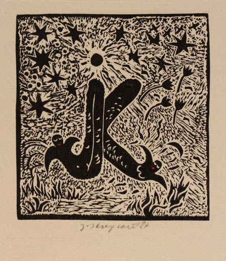 Exlibris by Jana Krejcova from Czechoslovakia for Jana Krejcova - 