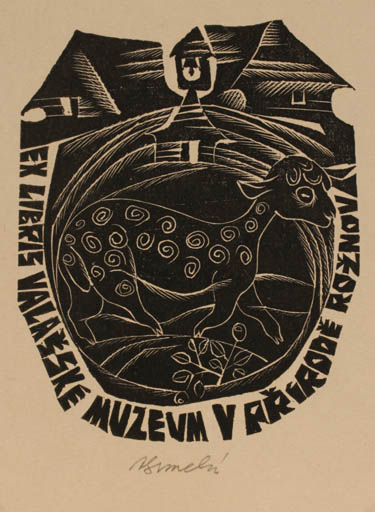 Exlibris by Anna Grmelova from Czech Republic for ? Marketa - 