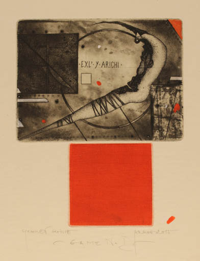 Exlibris by Zdenek Bugan from Slovak Republic for Y- Arichi - Abstract 