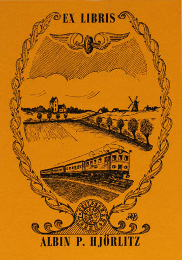 Exlibris by Albin P. Hjörlitz from Sweden for Albin P. Hjörlitz - 