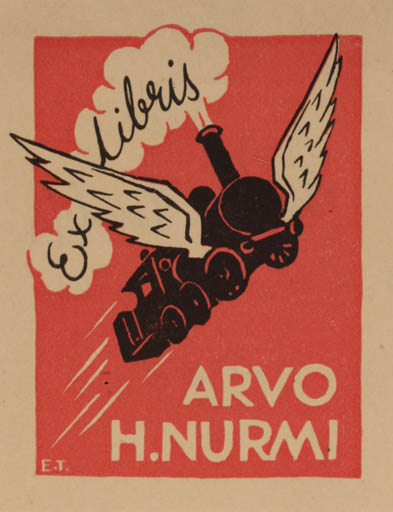 Exlibris by Erkki Tanttu from Finland for Arvi H Nurmi - 