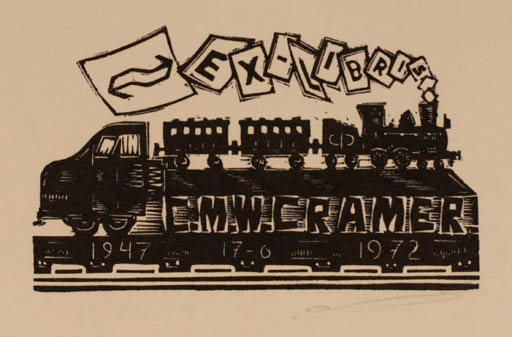 Exlibris by C. M. W. Cramer from Netherland for C. M. W. Cramer - Train 