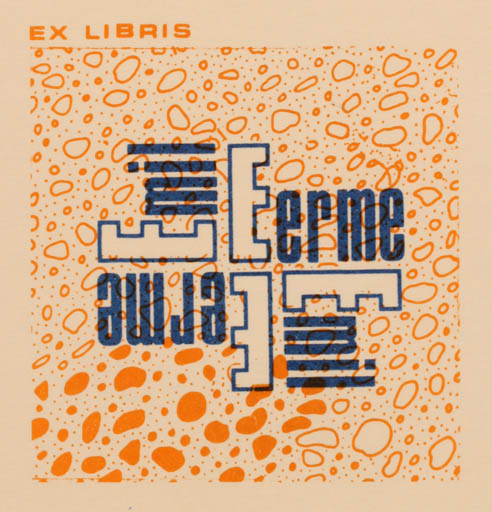 Exlibris by Mai Endi from Canada for Emil Eerme - 