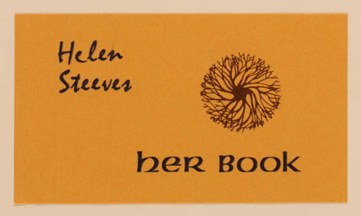 Exlibris by Mai Endi from Canada for Helen Steeves - 