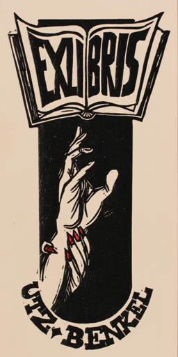 Exlibris by Utz Benkel from Germany for Utz Benkel - Hand(s) 