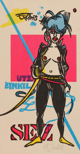 Exlibris by Utz Benkel from Germany for Utz Benkel - Woman 