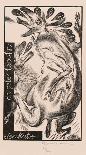 Exlibris by Karl Georg Hirsch from Germany for Dr. Peter Labuhn - 