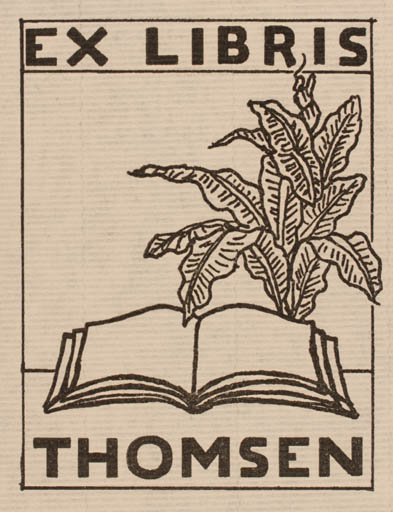 Exlibris by Knud Odde from Denmark for Jørgen Ulrik Thomsen - Book 
