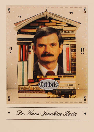 Exlibris by Peter Israel from Germany for ? ? - Book Portrait 