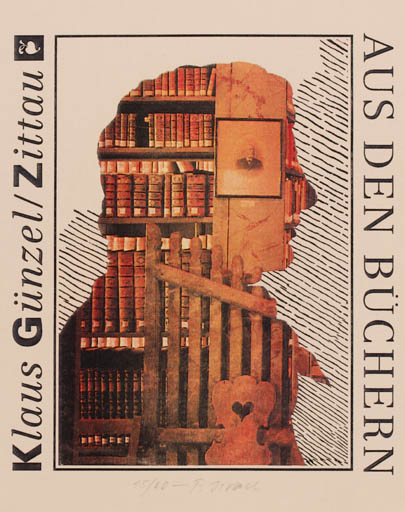 Exlibris by Peter Israel from Germany for Klaus Zittau Günzel - Book Portrait 