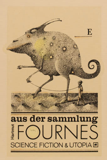 Exlibris by Peter Israel from Germany for ? Aus der Sammlung Hartmut Fournes - Surrealism 