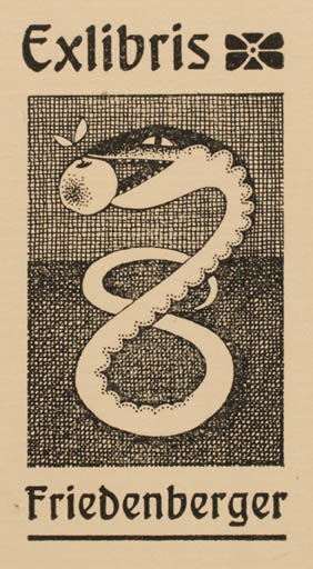 Exlibris by Peter Israel from Germany for ? Friedenberger - Religion 