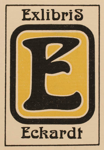 Exlibris by Peter Israel from Germany for ? Eckardt - 