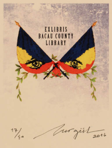 Exlibris by Nurgül Arikan from Turkey for Bacau County Library - 