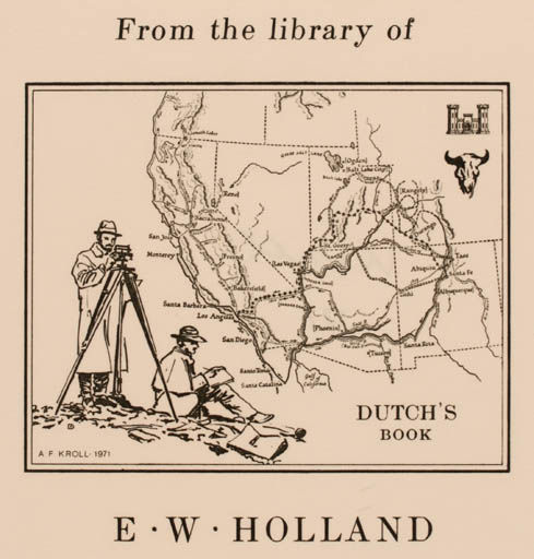 Exlibris by Anthony F. Kroll from USA for E W Holland - Man Science 