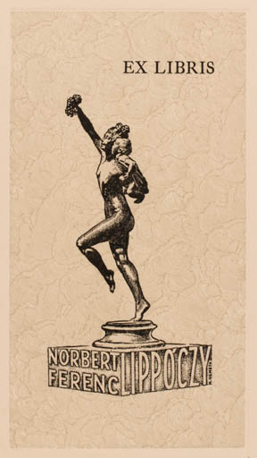 Exlibris by Nàndoek Németh from USA for Norbert Fering Lippòczy - Child Woman 