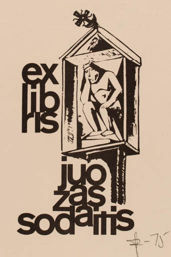 Exlibris by Joseph Sodaitis from USA for Juozas Sodaitis - 