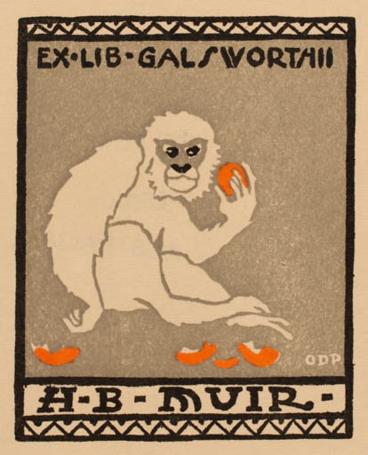 Exlibris by G.D. Perrottet from Australia for H. B. Muir - Fauna 