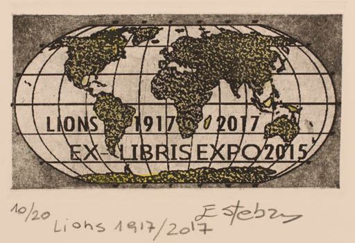 Exlibris by Liliana Esteban from Argentina for ? ? - Globe 
