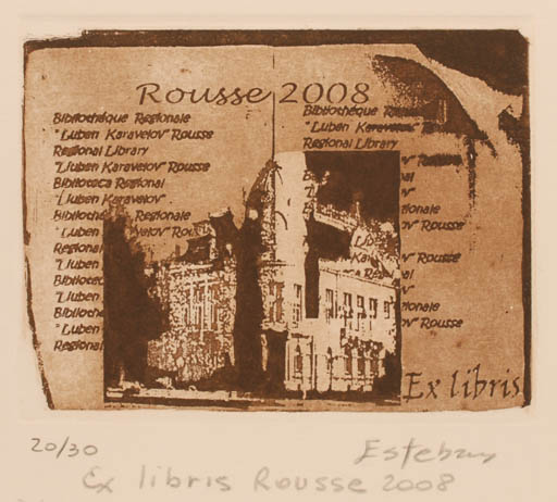 Exlibris by Liliana Esteban from Argentina for ? Rousse - 