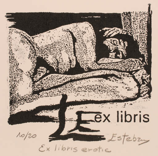 Exlibris by Liliana Esteban from Argentina for Liliana Esteban - Erotica 