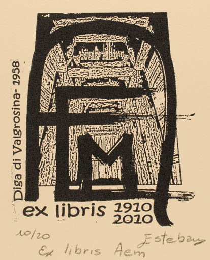 Exlibris by Liliana Esteban from Argentina for ? AEM - 