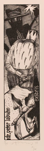 Exlibris by Karl Georg Hirsch from Germany for Dr. Peter Labuhn - 