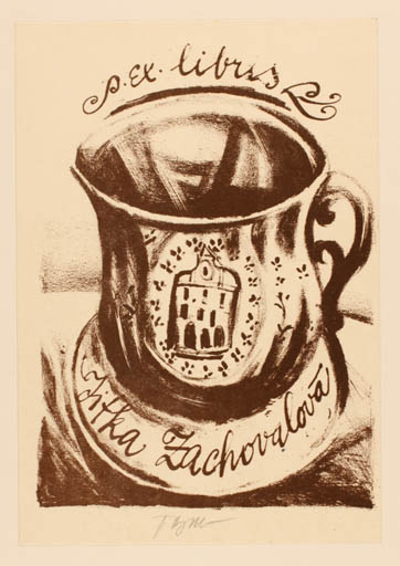 Exlibris by ? Tomsau from Czech Republic for Jitka Zachovalova - 