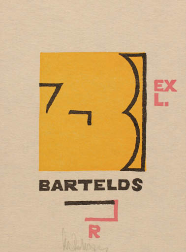 Exlibris by Cees Andriessen from Netherland for ? Bartelds - Abstract 