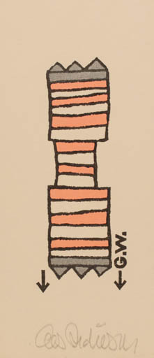 Exlibris by Cees Andriessen from Netherland for ? G.W. - Abstract 