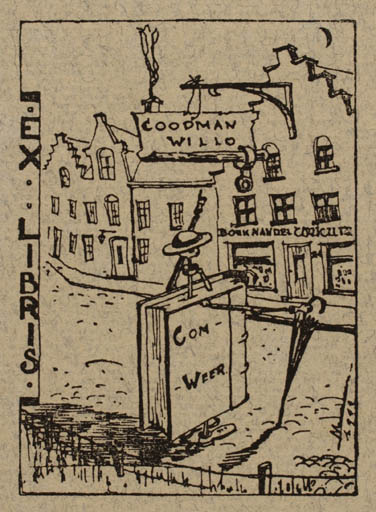 Exlibris by André Maene from Belgium for Willo Coodman - City 