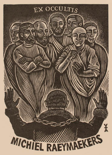 Exlibris by Antoon Vermeylen from Belgium for Michiel Raeymaekers - Group Religion 