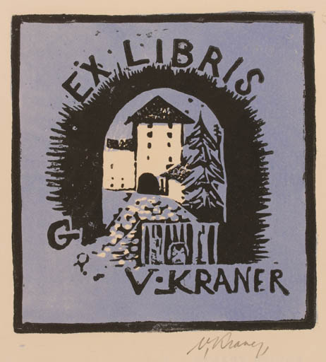 Exlibris by Valter Kraner from Estonia for Valter Kraner - Castle/Palace 