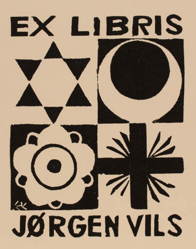 Exlibris by Jo Erich Kuhn from Sweden for ? ? - 