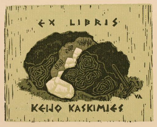 Exlibris by Vilho Askola from Finland for Keijo Kaskimies - 