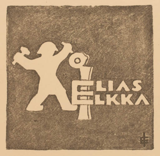 Exlibris by Elias Elkka from Finland for Elias Elkka - Working 