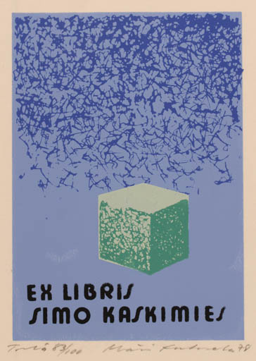 Exlibris by Matti Kulmala from Finland for Simo Kaskimies - Abstract 