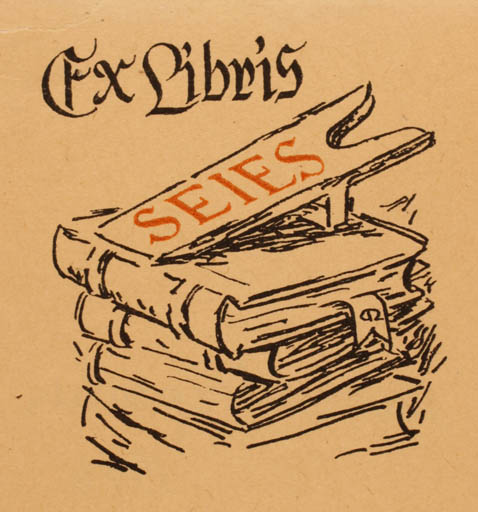 Exlibris by Aarne Nopsanen from Finland for ? Seies - Book 