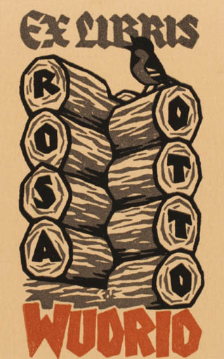 Exlibris by   from Finland for Rosa & Otto Wuorio - 